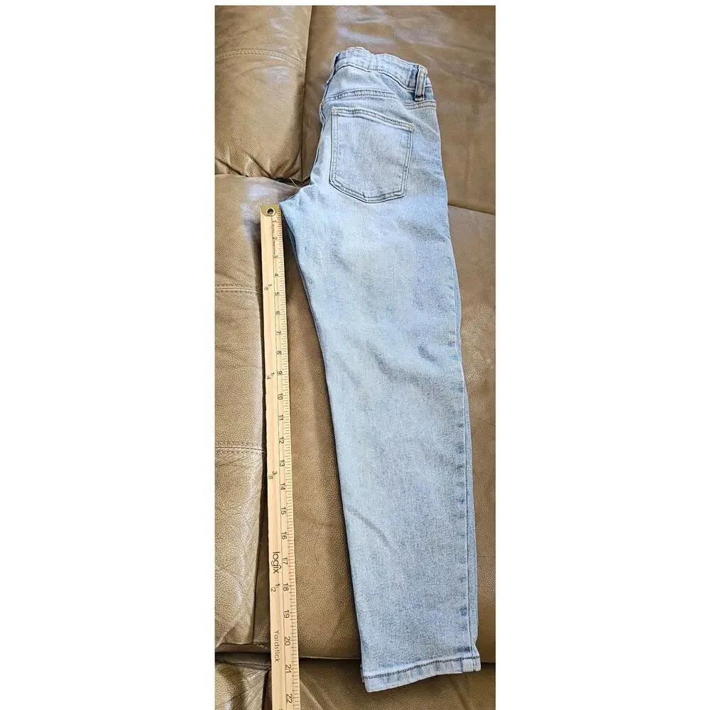 Art Class Girls Straight Leg Jeans with Holes, Size 10